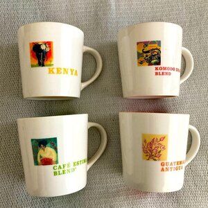 STARBUCKS World Blends Mugs Set of 4